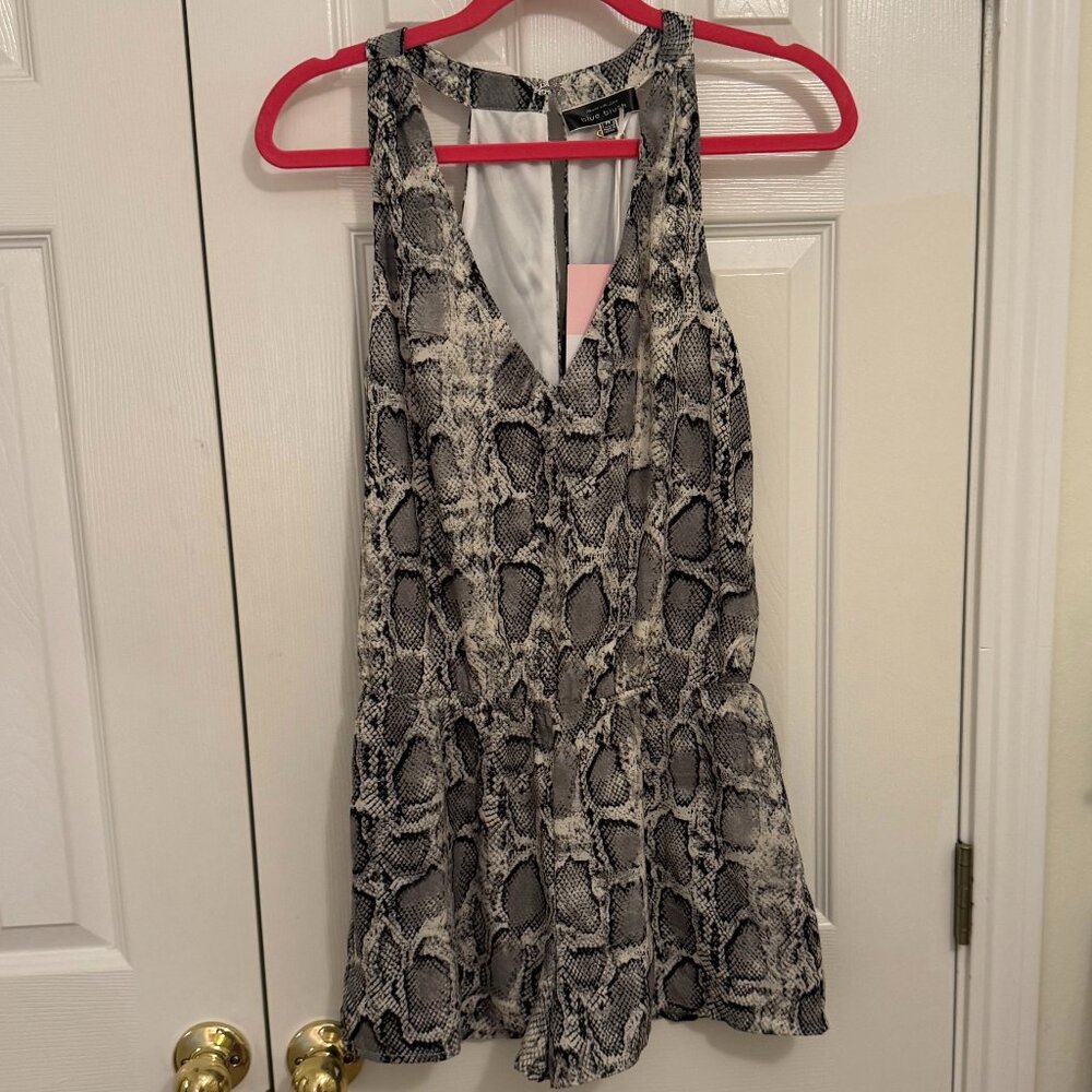 Blue Blush Medium Snake Skin Romper